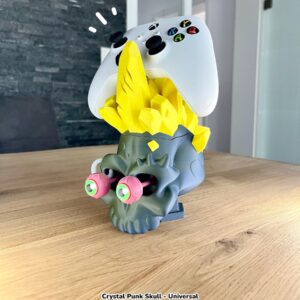 Crystal Punk Skull Universal Controller Stand