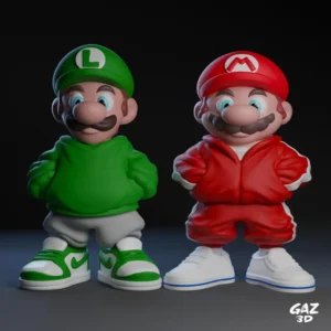 Mario & Luigi Urban Art Toy