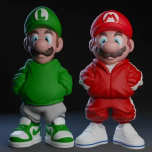 Mario & Luigi Urban Art Toy