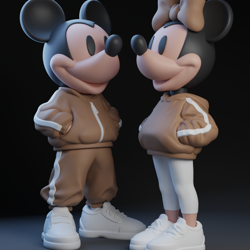 Minnie & Mickey Urban Art Toy